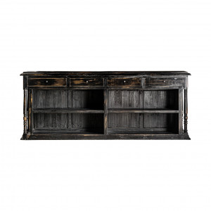 BAR COUNTER REF. 26664, DIN LEMN MASIV DE PIN RECICLAT, STIL VINTAGE, VIC - Img 3