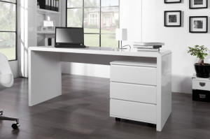 BIROU 160CM, ALB FAST TRADE, COD 36025 DIN MDF, DESIGN MODERN - Img 2