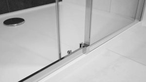 CABINA DE DUS REA NIXON, CULISANTA, 100x140 CM, CROM, DIN STICLA, CALITATE SUPERIOARA - Img 6