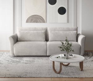 CANAPEA EXTENSIBILA SAMIR 240CM, DIVERSE NUANTE, CU LADA DEPOZITARE, TEXTIL DE CALITATE SUPERIOARA - Img 6