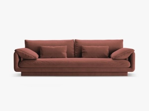 CANAPEA TORINO, 4 LOCURI, 250 CM, DIVERSE CULORI SI MATERIALE, DESIGN DEOSEBIT - Img 2
