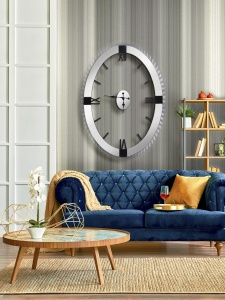CEAS DECORATIV TIMES AND KAIROS, 85x120 CM, DIN STICLA SI MDF, STIL MODERN - Img 1