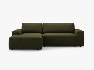 COLTAR EXTENSIBIL JODIE, STANGA, 3 LOCURI, 246 CM, DIVERSE CULORI SI MATERIALE, DESIGN DEOSEBIT - Img 12