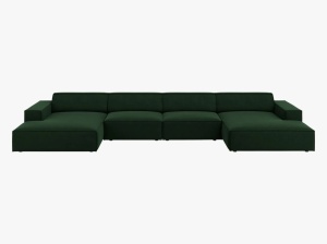 COLTAR JODIE, 6 LOCURI, 364 CM, DIVERSE CULORI SI MATERIALE, DESIGN DEOSEBIT - Img 6