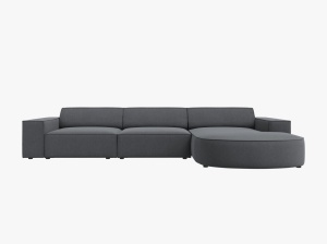 COLTAR JODIE, DREAPTA, 4 LOCURI, 284 CM, DIVERSE CULORI SI MATERIALE, DESIGN DEOSEBIT - Img 1
