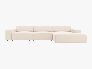 COLTAR JODIE, DREAPTA, 4 LOCURI, 284 CM, DIVERSE CULORI SI MATERIALE, DESIGN DEOSEBIT - Img 3