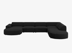 COLTAR JODIE, DREAPTA, 7 LOCURI, 364 CM, DIVERSE CULORI SI MATERIALE, DESIGN DEOSEBIT - Img 15