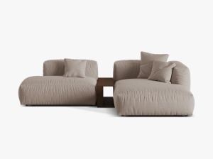COLTAR MODULAR MARTINA DREAPTA, 2 LOCURI, 285 CM, DIVERSE CULORI SI MATERIALE, DESIGN DEOSEBIT - Img 3
