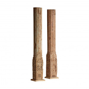 COLUMNA GEA REF. 29966, DIN LEMN MASIV DE TEC, STIL RUSTIC, VIC - Img 1