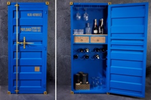 DULAP BAR CONTAINER, 180CM, LEMN SI METAL, MODEL DEOSEBIT, ARTIM GROUP COLLECTION - Img 2