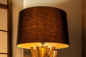 LAMPADAR 150CM, HARMONY NATURE, DIN LEMN SI TEXTIL, COD 41386 - Img 3