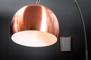 LAMPADAR, BIG BOW, ARAMIU/NEGRU, 170/210CM, COD 41877 DESIGN MODERN - Img 2