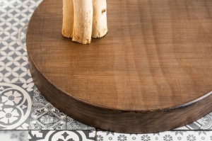 LAMPADAR WILD NATURE ALB/NATURAL 163CM DIN LEMN SI BUMBAC COD 39636 - Img 5