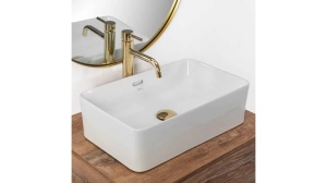 LAVOAR REA BERTA, ALB, 48,5 CM, DIN CERAMICA, CALITATE SUPERIOARA - Img 1