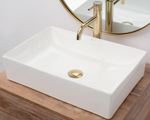 LAVOAR REA INGA, ALB, 51 CM, DIN CERAMICA, CALITATE SUPERIOARA - Img 2