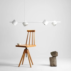 LUSTRA BOT, 4 BRATE, 100 CM, ALBA, DIN METAL, STIL MODERN - Img 4