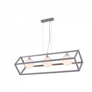 LUSTRA CUBE 1027E17, DIN METAL SI STICLA, STIL CLASIC, ALDEX - Img 1