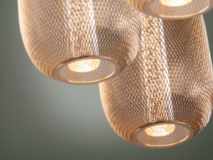 LUSTRA/PLAFONIERA MICRON, 36 CM, CROM/AURIU, DIN METAL SI ACRIL, STIL MODERN - Img 6