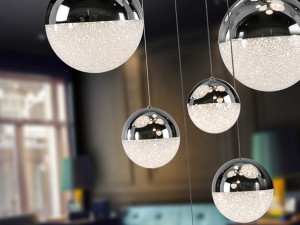LUSTRA SPHERE 793269B , CU POSIBILITATE DE CONECTARE LA BLUETOOTH, DIN METAL SI POLICARBONAT, STIL MODERN SCHULLER - Img 2