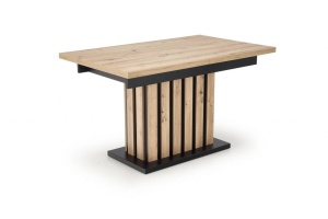 MASA DINING EXTENSIBILA LAMELLO, STEJAR ARTISAN/NEGRU, 130/180 CM, DIN PAL MELAMINAT, STIL MODERN - Img 5