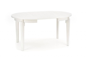 MASA DINING EXTENSIBILA SORBUS, ALBA, 100/200 CM, BLAT DIN MDF SI PICIOARE DIN LEMN MASIV, STIL CLASIC - Img 6