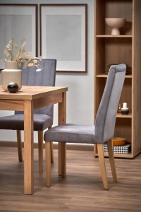 MASA DINING EXTENSIBILA TIAGO, STEJAR CRAFT, 90/125 CM, BLAT DIN PAL SI PICIOARE DIN MDF, STIL VINTAGE - Img 6