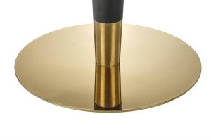 MASA LIVING MORATA, CU EFECT DE MARMURA ALBA/NEGRU/AURIU, 79 CM, BLAT DIN CERAMICA SI PICIOR DIN METAL, STIL MODERN - Img 4