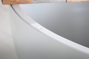 MASUTA DE CAFEA DIN LEMN RECICLAT 70CM, JAKARTA, COD 40893, LEMN SI SUPORT DIN METAL, STIL INDUSTRIAL - Img 4