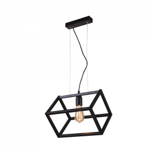 PENDUL CUBE 1026G1, NEGRU, DIN METAL, STIL VINTAGE, ALDEX - Img 1