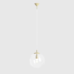 PENDUL GLOBE, 200 CM, FISTIC, DIN STICLA SI METAL, STIL MODERN - Img 1