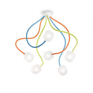 PLAFONIERA OCTOPUS PL6, MULTICOLOR, DIN METAL, STIL MODERN - Img 1