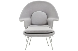SCAUN COZY GRI CU SUPORT PENTRU PICIOARE STIL MODERN B2 - Img 3