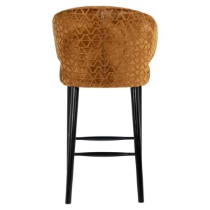SCAUN DE BAR INDIGO GOLD TRIANGLE, S4496, CONFECTIONAT DIN METAL, SPUMA SI 100% POLIESTER, RICHMOND INTERIORS - Img 2
