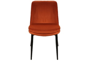SCAUN DINING KAYLA, SCORTISOARA BLUVEL 4215/NEGRU MAT, TAPITERIE DIN CATIFEA SI PICIOARE DIN METAL, STIL MODERN - Img 2