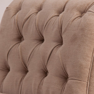 SCAUN LUNG LAVAL REF. 24099, CULOAREA NISIPULUI, BUTONAT, STIL VINTAGE,, DIN LEMN MASIV DE PIN, PRODUS DETASABIL, VIC - Img 4