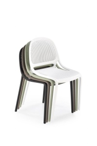 SCAUN TERASA, K532, ALB, DIN POLIPROPILENA, STIL MODERN, SUPRAPOZABIL - Img 2