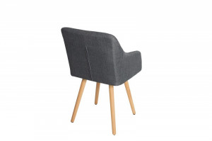SET 2 SCAUNE GRI INCHIS SCANDINAVIA 36823 - DESIGN SCANDINAV - Img 4