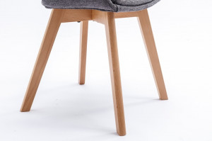 SET 2 SCAUNE NATURAL/GRI NORDIC STAR 38503 - DESIGN SCANDINAV - Img 4