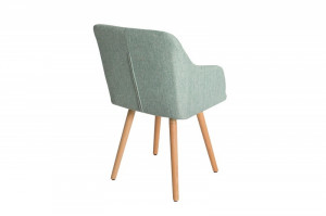 SET 2 SCAUNE NATURAL/VERDE SCANDINAVIA 36827 - DESIGN SCANDINAV - Img 4