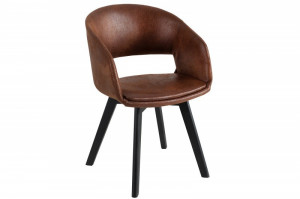 SET 2 SCAUNE NEGRE/MARO ANTIC NORDIC STAR 38504 - DESIGN SCANDINAV - Img 2