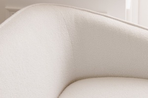 SOFA/DIVAN, 205CM, TEXTIL PLUS, BOUCLE, ALB/AURIU, DESIGN EXCLUSIVIST, ARTIM GROUP SELECTION - Img 5