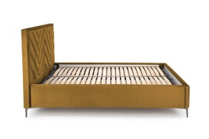 TABLIE PAT, MODULO 160, GALBEN MUSTAR, MONOLIT 48, TAPITATA IN CATIFEA - Img 1
