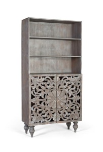 BIBLIOTECA/ORGANIZATOR, 1927, DIN LEMN DE MANGO, SCULPTATE MANUAL, ARTIM GROUP SELECTION - Img 2
