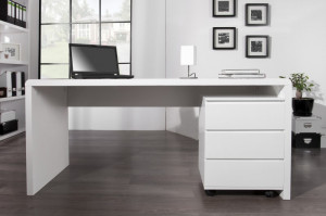 BIROU 160CM, ALB FAST TRADE, COD 36025 DIN MDF, DESIGN MODERN - Img 3