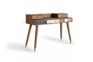 BIROU TAIO 1270, MULTICOLOR, DIN LEMN MASIV DE MANGO, STIL INDUSTRIAL G&C - Img 1