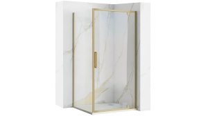 CABINA DE DUS REA RAPID SWING, 100x100CM, AURIU PERIAT, DIN STICLA, CALITATE SUPERIOARA - Img 1