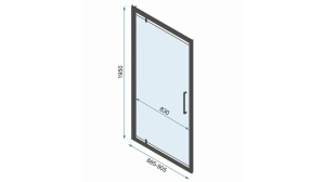 CABINA DE DUS REA RAPID SWING, 90x90CM, CROM, DIN STICLA, CALITATE SUPERIOARA - Img 6