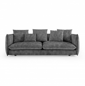 CANAPEA DEOSEBITA, 225CM, CATIFEA GRI, DESIGN RETRO, ARTIM GROUP SELECTION - Img 6