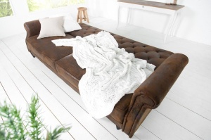 CANAPEA EXTENSIBILA,220CM, TAPITAT IN PIELE ECO, MARO ANTIC, ARTIM GROUP SELECTION - Img 4