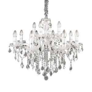 CANDELABRU FLORIAN SP12, CROM, DIN STICLA, STIL CLASIC - Img 1